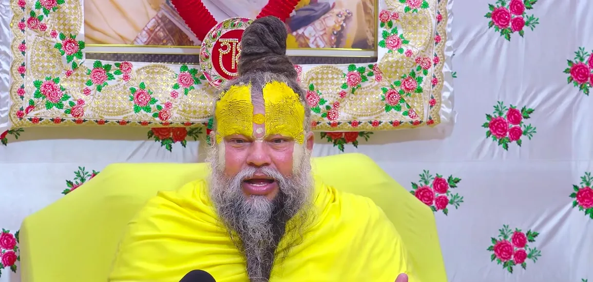 Premanand Ji Maharaj a calm close portrait during satsang