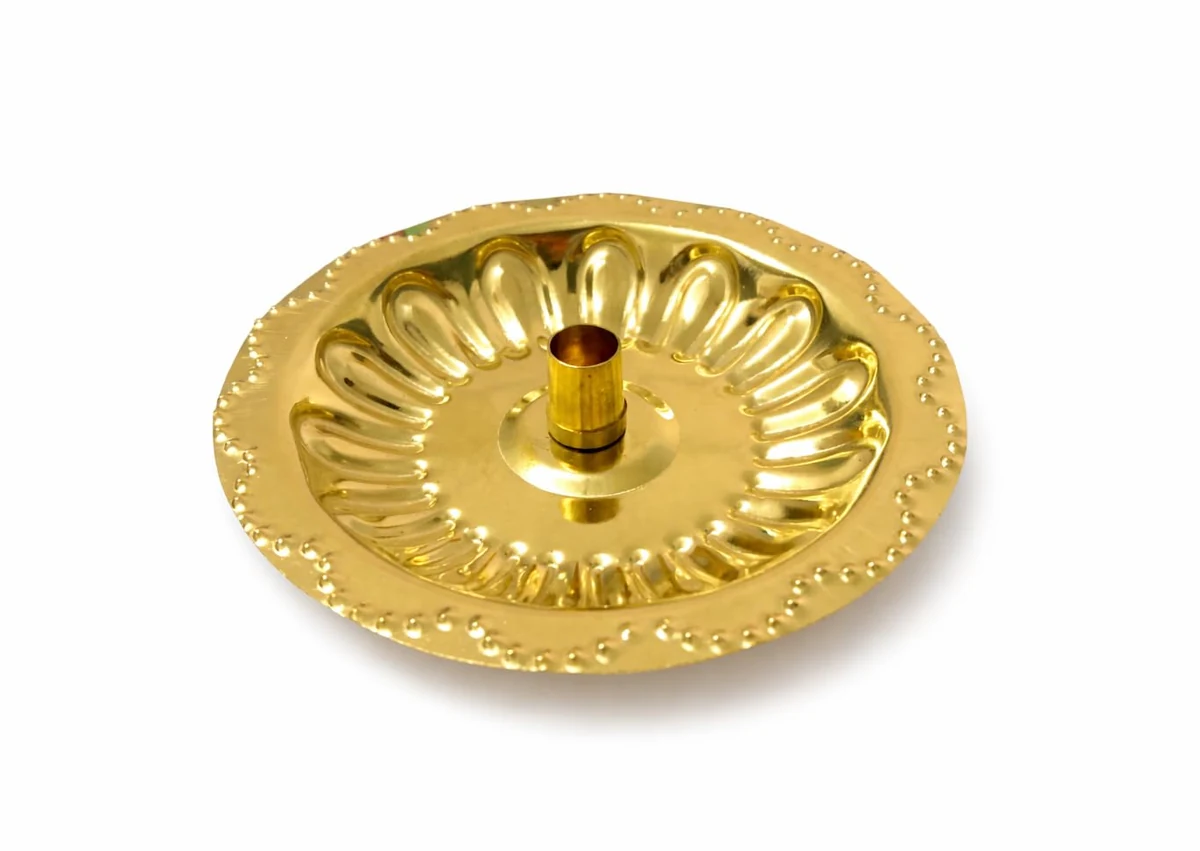 Brass dhoop stand with ash catcher