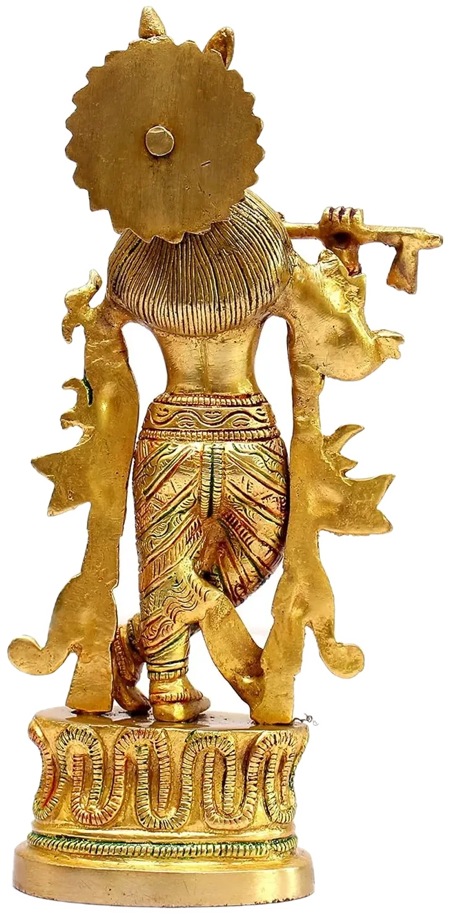 Krishna at the flute, brass, picture 2
