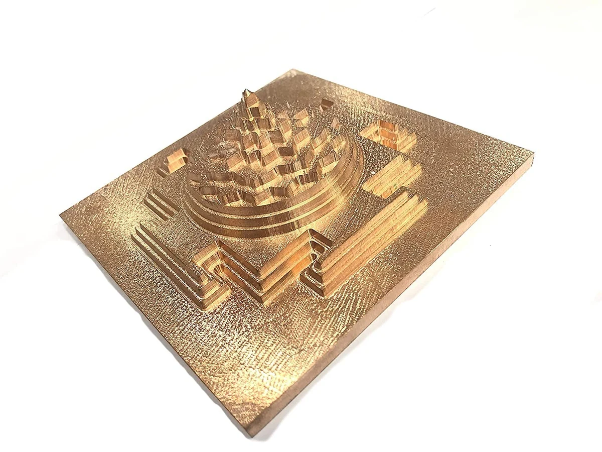 Maha Meru Shree Yantra, copper, 3 inch, picture 2