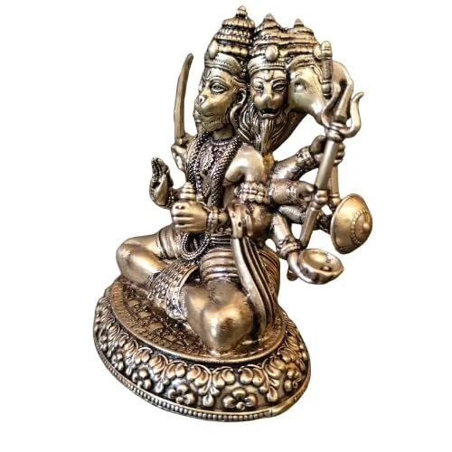 Panchmukhi Hanuman idol, small brass, picture 3