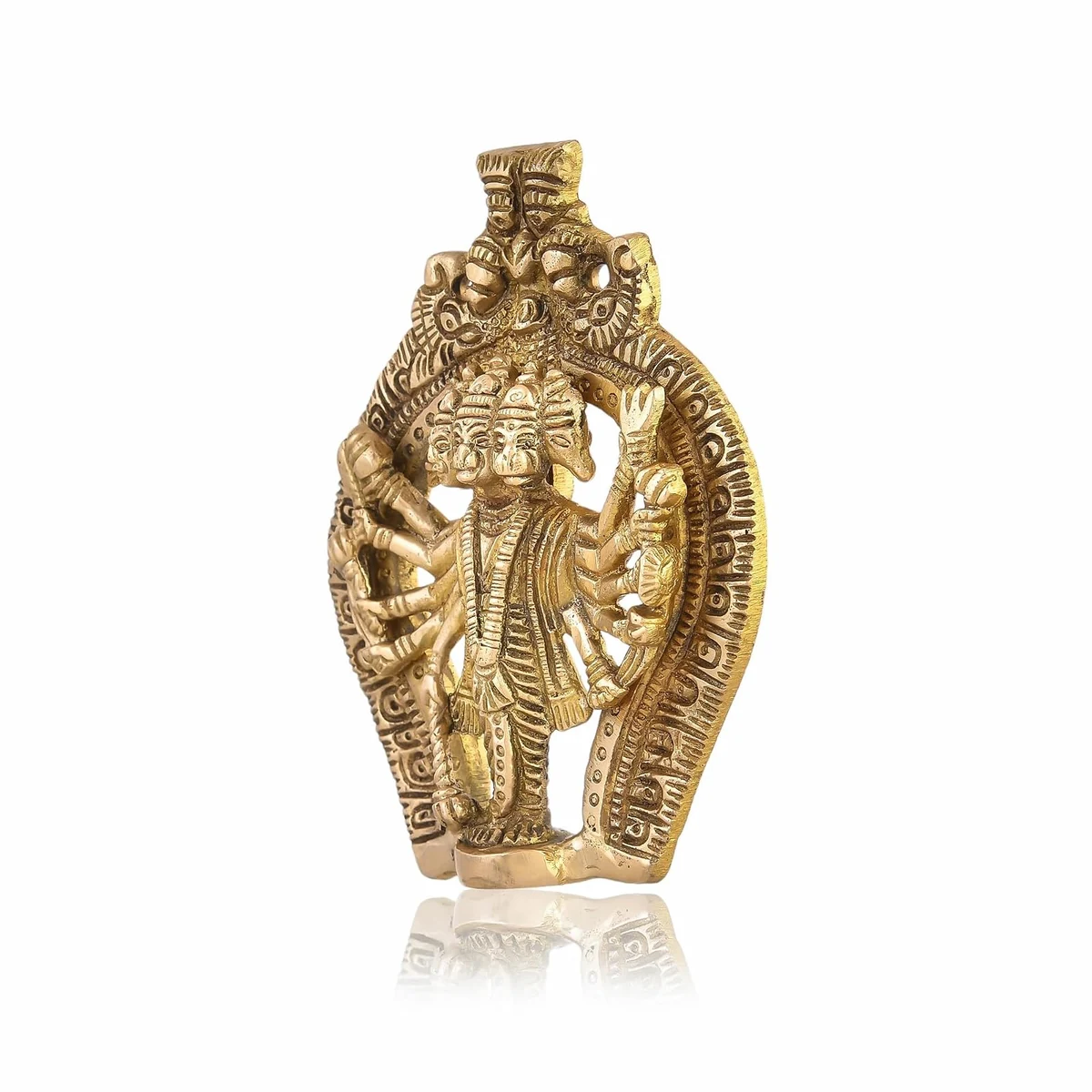 Panchmukhi Hanuman brass wall hanging, picture 3