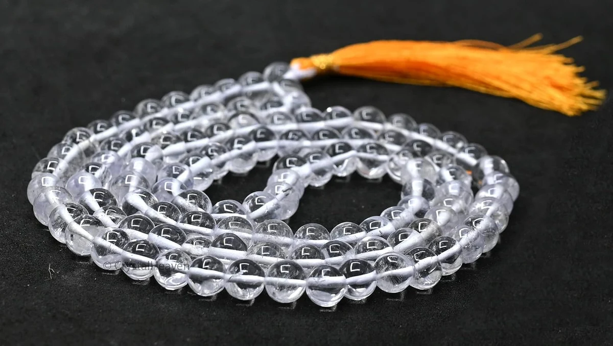 Sphatik mala, 7 mm, 18 inch, picture 3