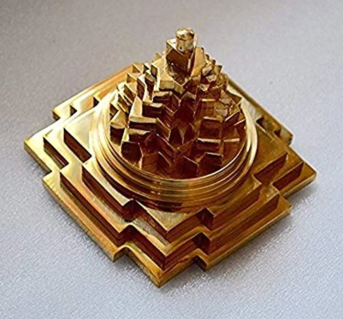 Sri Meru Yantra, brass, 3 inch, picture 2