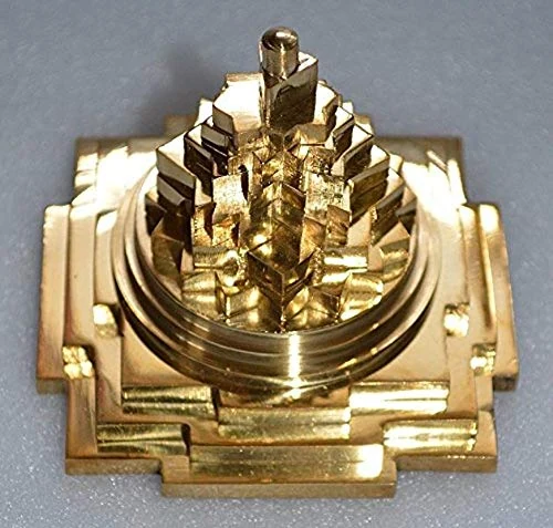 Sri Meru Yantra, brass, 3 inch, picture 4