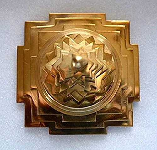 Sri Meru Yantra, brass, 3 inch, picture 5
